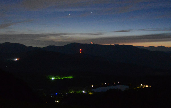 ゴンドラナイトツアーの様子