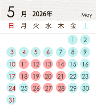 5月カレンダー