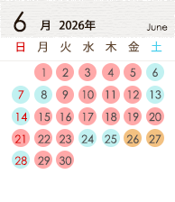 6月カレンダー