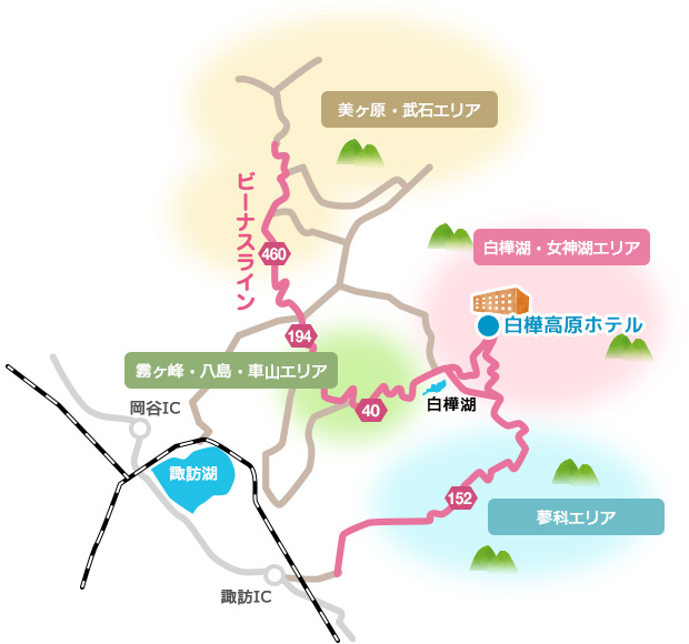 ビーナスライン　マップ