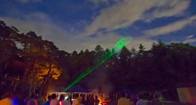 星空体験の様子